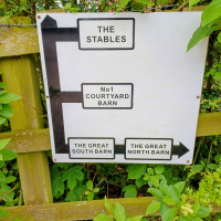 Sign to The Barn